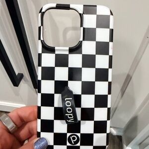 Loopy Case Monochrome Checkered Phone Cover